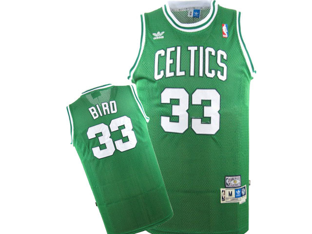  NBA Boston Celtics 33 Larry Bird Green Throwback Jersey